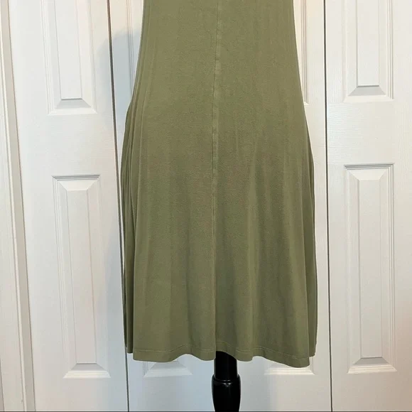 Time and Tru Olive sleeveless dress, 8-10 Medium - Picture 5 of 9